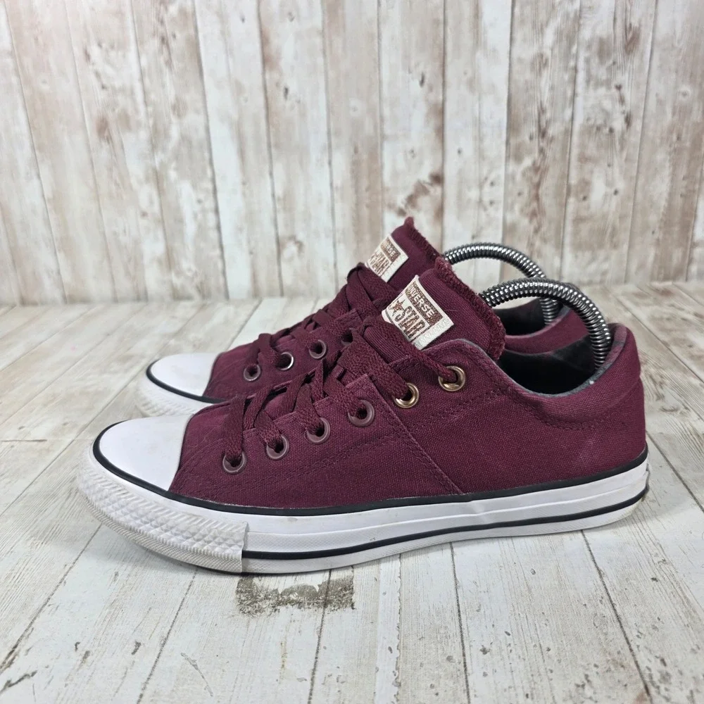 Converse Chuck Taylor All Star Madison Burgundy Maroon Sneakers 561739F Womens 9 - Picture 2 of 8